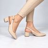 Scarpin Zatta Slingback Salto Médio Denise Amendoa