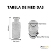 Thumb 6 do produto Kit com 3 Vasos com Corda - Cinza Claro (10861)