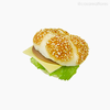 Thumb 1 do produto Sanduíche Pão de Hambúrguer Artificial (07085)