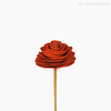 Thumb 2 do produto Flor de Madeira - Camélia PP Laranja (012572 LR)