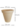 Thumb 2 do produto Vaso Borda Classico Jateado - Chumbo (011964)