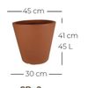 Thumb 2 do produto Vaso Cone Baixo Riscatto - Chumbo (011718)