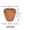 Thumb 2 do produto Vaso Majestic Vite - Areia (012144)
