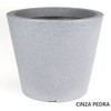 Thumb 1 do produto Vaso Cone Baixo Riscatto - Cinza Pedra (011953)