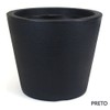 Thumb 1 do produto  Vaso Cone Baixo Riscatto - Preto (011954)