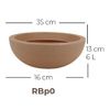 Thumb 2 do produto Bacia Riscatto - Areia (011680)
