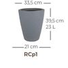 Thumb 2 do produto Vaso Cone Riscatto - Areia (011700)