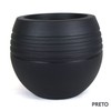 Thumb 1 do produto Vaso Oval Jateado - Preto (011992)