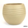 Thumb 1 do produto Vaso Oval Jateado - Areia (011688)