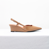 Scarpin Salto Média Anabela Slingback