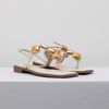 Sandalia Salto Bloco Maxi Enfeites