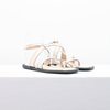 Rasteira Flat Detalhes Pespontos Fargo