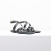 Rasteira Flat Detalhes Pespontos Fargo