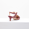 Scarpin Salto Baixo Fino Couro Tirinhas Fargo