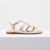 Rasteira Flat Cabedal Alto Desenhado Fargo