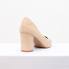 Scarpin Alto Bloco Couro Fargo
