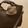 Bolsa Casual Média Trançada Alça Preto Fargo