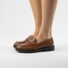 Sapatilha Mocassim Tratorado Detalhe Ilhoses Chocolate Fargo
