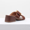 Sandalia Salto Medio Maxi Fivela Chocolate Fargo