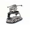 Papete Decote Com Amarração Estampa Zebra Fargo