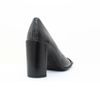 Scarpin Salto Alto Bloco Bico Quadrado Preto Fargo                                                        