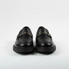 Sapatilha Mocassim Tratorado Detalhe Ilhoses Preto Fargo