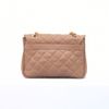 Bolsa Flap Matelassê Couro Amêndoa Fargo