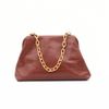 Bolsa Clutch Croco com Corrente Couro Âmbar Fargo