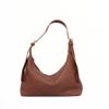 Bolsa Hobo de Ombro Trançada Couro Âmbar Fargo