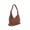 Bolsa Hobo de Ombro Trançada Couro Âmbar Fargo