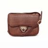 Bolsa de Ombro Flap Couro Croco Âmbar Fargo