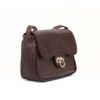 Bolsa de Ombro Flap Couro Croco Chocolate Fargo