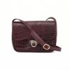 Bolsa de Ombro Flap Couro Croco Marsala Fargo