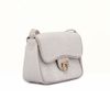Bolsa de Ombro Flap Couro Croco Off White Fargo