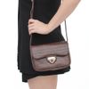 Bolsa de Ombro Flap Couro Croco Chocolate Fargo
