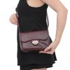 Bolsa de Ombro Flap Couro Croco Marsala Fargo