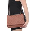 Bolsa Flap Matelassê Couro Âmbar Fargo