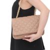 Bolsa Flap Matelassê Couro Amêndoa Fargo