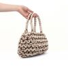 Bolsa Lateral Média Trançado Cerrado Bicolor Fargo 