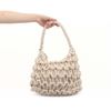 Bolsa Lateral Média Trançado Off White Fargo 