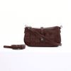 Bolsa Baguete Lateral Pequena Chocolate Fargo 