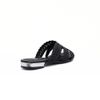 Rasteira Mule Trama Bico Fino Preto Fargo
