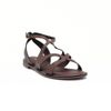Sandália Flat Croco Tiras Orgânicas Chocolate Fargo