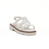 Sandália Flatform Trama Com Fivela Off White Fargo