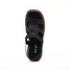 Sandália Flatform Trama Com Fivela Preto Fargo