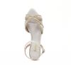 Sandália Flat Pedraria Bico Fino Off White Fargo