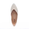 Sapatilha Comfort Bico Fino Decote V Off White Fargo