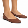Sapatilha Comfort Bico Fino Decote V Âmbar Fargo