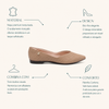 Sapatilha Comfort Bico Fino Decote V Mel Fargo