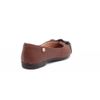 Sapatilha Comfort Mocassim Bico Fino Laço Âmbar e Preto Fargo